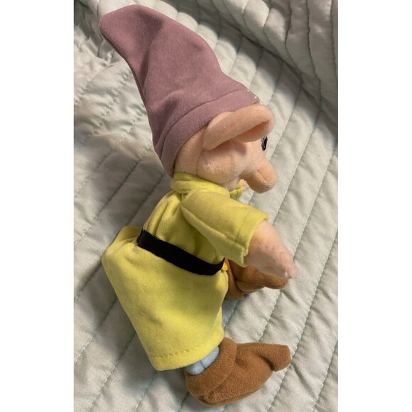 Disney Store Dopey Bean Bag 8” Plush Dwarf Snow White & Seven Dwarfs Doll Toy - Picture 3 of 12